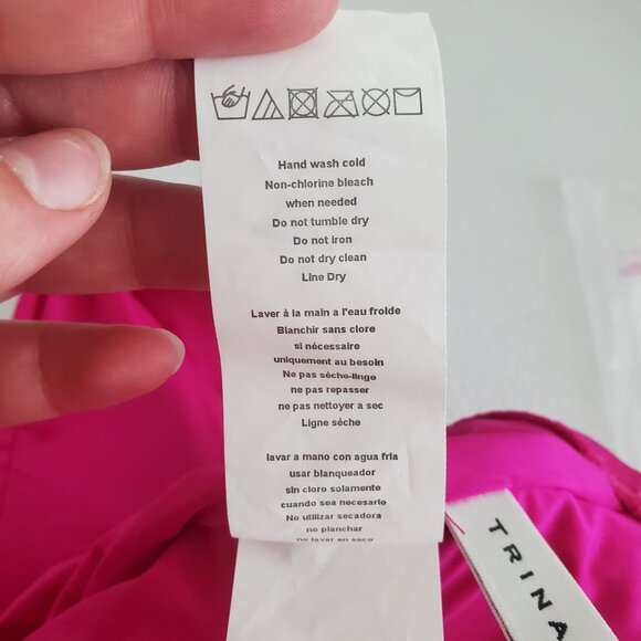 TRINA TURK Womens Getaway Solids One Shoulder One Piece Swimsuit Size8 Berry NWT - Picture 6 of 11